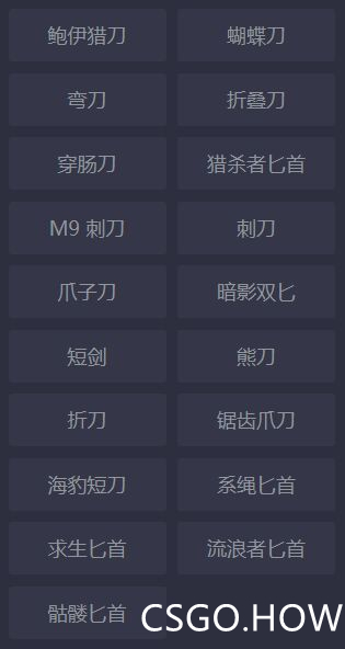 CSGO刀型介绍和推荐-2021新手向CSGO不同匕首评测科普 