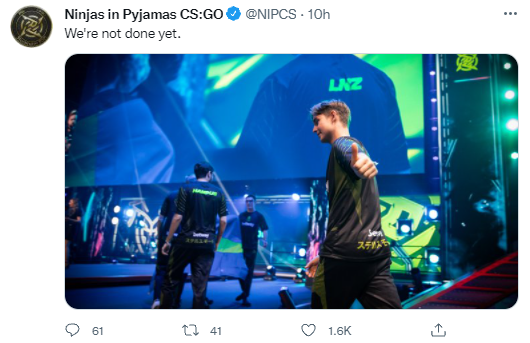 NIP官博发推特告别Major