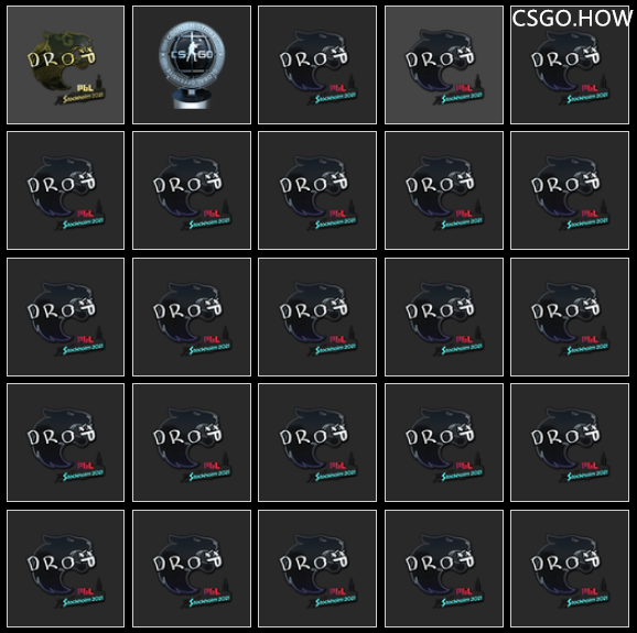CSGO职业哥库存突击检查,都开Major签名贴纸了吗?