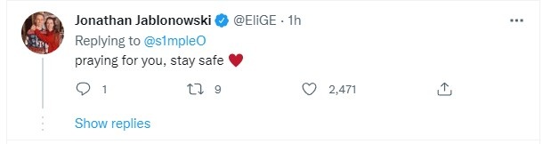 s1mple 乌克兰 老家的城市被炮击,连发三条Twitter