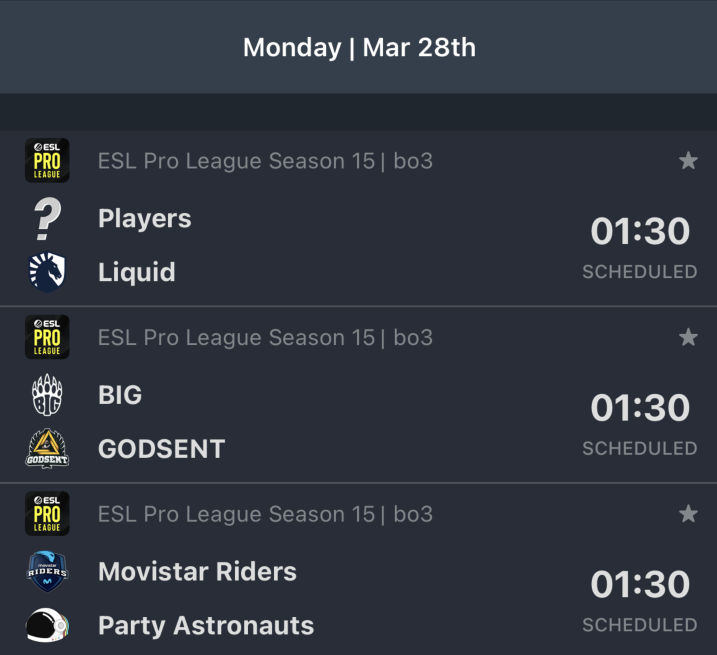 CSGO EPL S15 C组:Movistar Riders全胜淘汰BIG