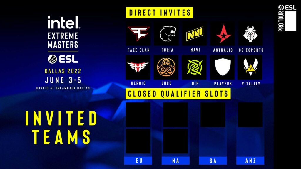 CSGO IEM达拉斯直邀TOP10,VP、Gambit以中立身份受邀