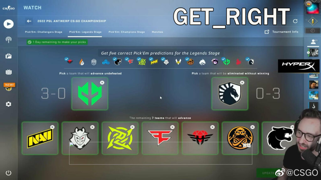 看看那些专业人士的2022 CSGO MAJOR传奇赛竞猜预测 get_right