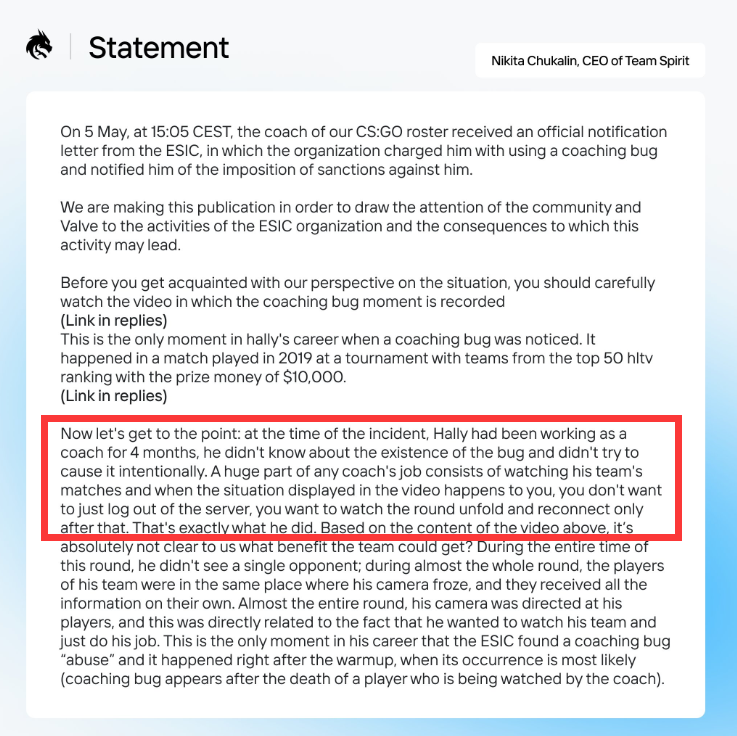 CSGO 134名教练被禁赛,包含三名Major参赛队伍的主教练